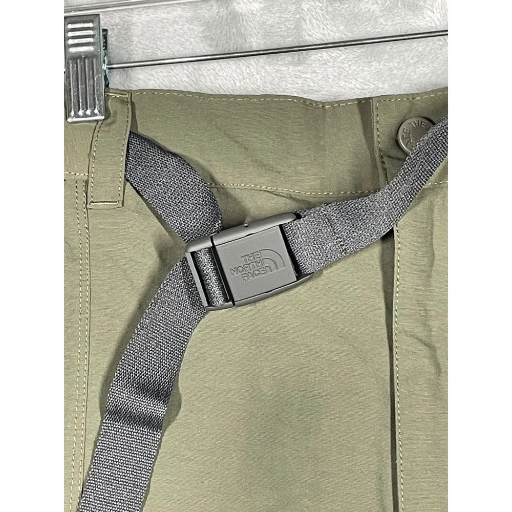 The North Face Mens L Olive Green Convertible Cargo Hiking Pants AJFB T325/T725